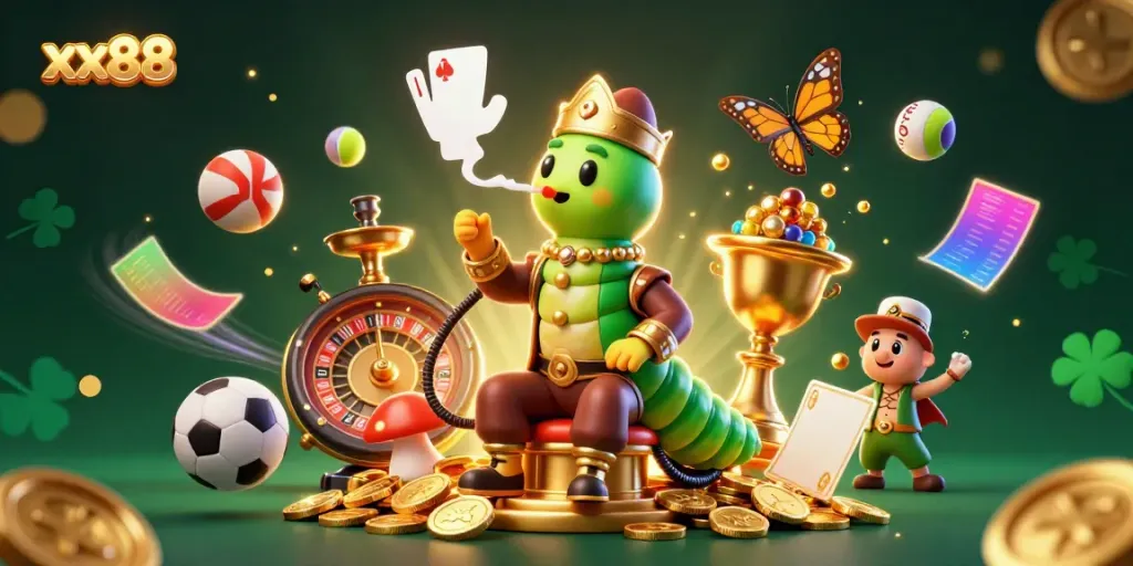 Experience gambling excitement at xx88 with a vibrant display of games and rewards.
