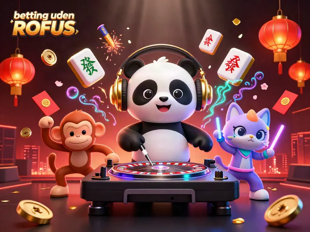 Experience thrilling betting uden ROFUS with a dynamic casino-themed digital scene showcasing vibrant characters and elements.