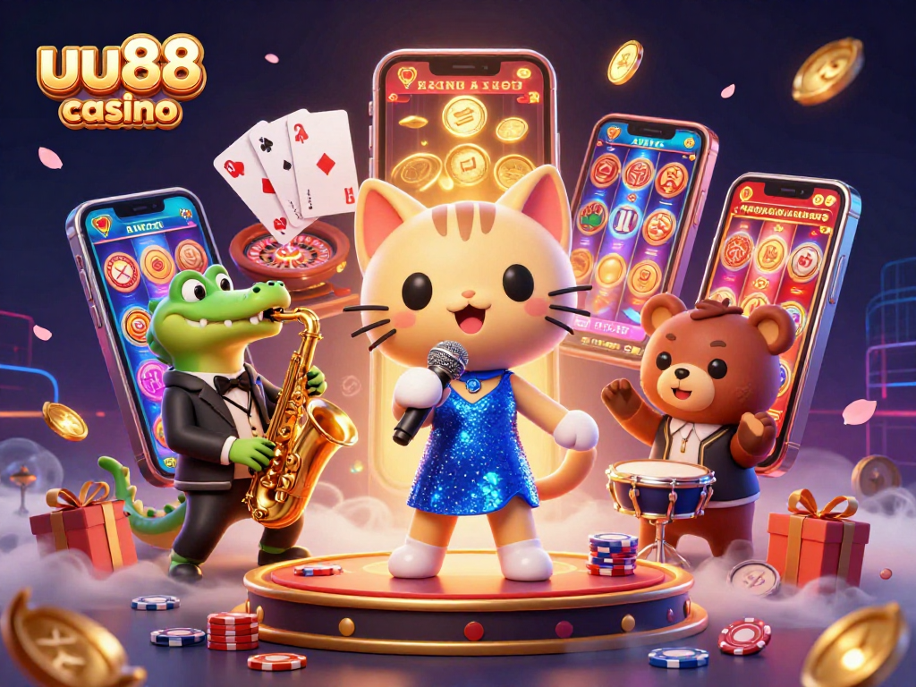 Enjoy spinning reels and vibrant gameplay at uu88 casino with engaging characters and rich visual elements.