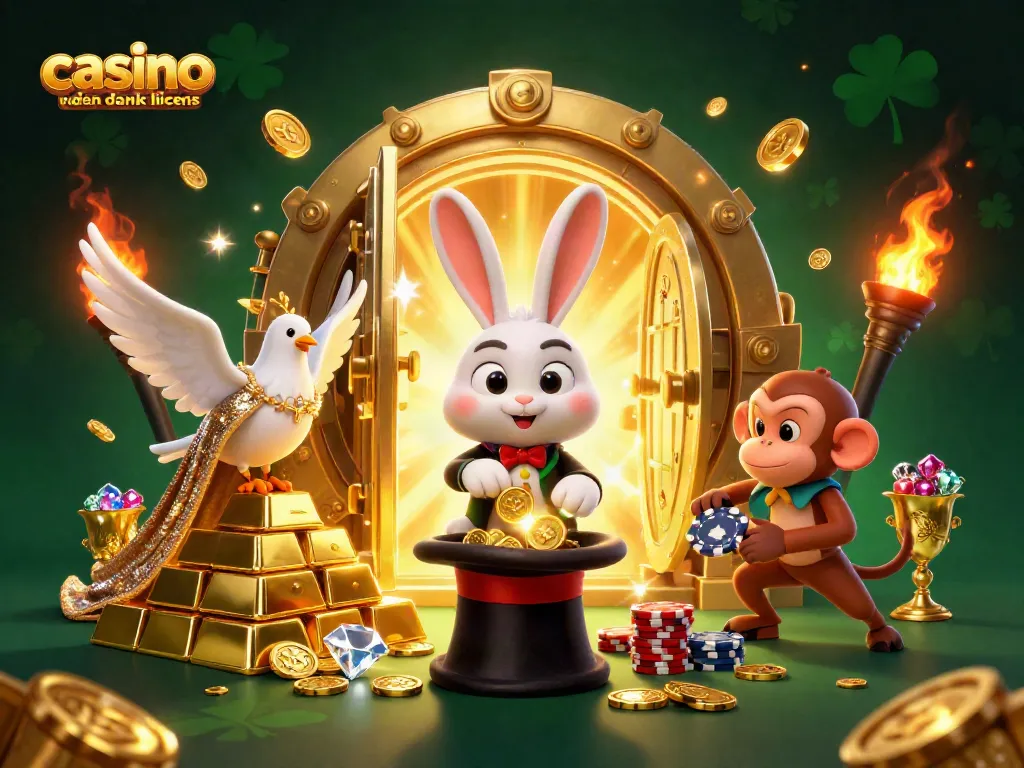 Spin the slots and win at casino uden dansk licens with 3D characters celebrating victories